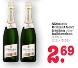 Brillant Sekt trocken Angebote von Söhnlein bei E center Ettlingen für 2,69 €