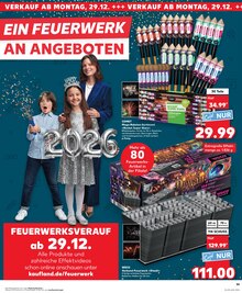 Feuerwerk im Kaufland Prospekt "Aktuelle Angebote" mit 38 Seiten (Willich)
