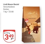 Nuxor Beutel Angebote von Lindt bei GLOBUS Wolfenbüttel für 3,49 €