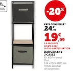 Promo Rangement 3 cases à 19,99 € dans le catalogue Super U à Saint-Herblain