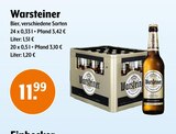 Bier, verschiedene Sorten Angebote von Warsteiner bei Trink und Spare Dinslaken für 11,99 €