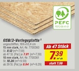 Aktuelle Verlegeplatten Angebote bei toom Baumarkt in München Aktuelles OSB/3-Verlegeplatte Angebot bei toom Baumarkt in München ab 7,91 €