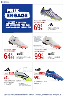 Prospectus Intersport de la semaine "ENGAGÉS POUR UNE RENTRÉE SPORTIVE MOINS CHÈRE." avec 2 pages, valide du 25/08/2025 au 14/09/2025 pour Flers et alentours