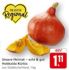 Hokkaido Kürbis im Angebot bei EDEKA in Bad Kreuznach Hokkaido Kürbis Angebote von Unsere Heimat – echt & gut bei EDEKA Bad Kreuznach für 1,11 €
