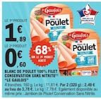 Promo Blanc de Poulet 100% Filet Conservation Sans Nitrite à 0,60 € dans le catalogue E.Leclerc à Thiers