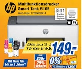 Multifunktionsdrucker Smart Tank 5105 im Angebot bei expert in Wiesbaden Multifunktionsdrucker Smart Tank 5105 Angebote von hp bei expert Wiesbaden für 149,00 €