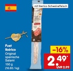 Fuet Ibérico im Netto Marken-Discount Prospekt Fuet Ibérico im aktuellen Netto Marken-Discount Prospekt für 2,49 €