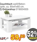 Couchtisch Angebote bei Opti-Wohnwelt Schweinfurt für 59,90 €