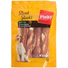 Bâtonnets à mâcher pour chien Pinky Steak Sticks - Action en promo chez Action Bâtonnets à mâcher pour chien Pinky Steak Sticks - Action dans le catalogue Action