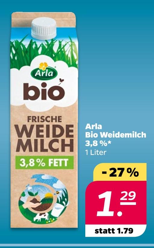 Bio Weidemilch 3,8 %