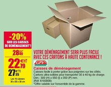 Caisses de déménagement - Office DEPOT à Vitry-sur-Seine Caisses de déménagement en promo chez Office DEPOT Vitry-sur-Seine à 27,35 €