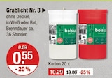 Grablicht Nr. 3 im V-Markt Prospekt Grablicht Nr. 3 von bolsius im aktuellen V-Markt Prospekt für 0,55 €