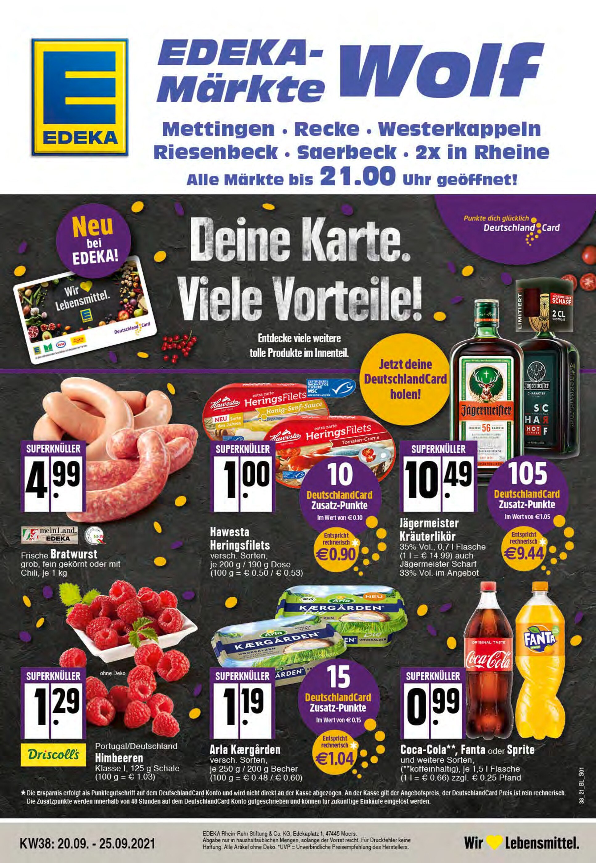 EDEKA Prospekt für Osnabrück mit 32 Seiten EDEKA Prospekt für Osnabrück: "Aktuelle Angebote", 32 Seiten, 20.09.2021 - 25.09.2021