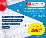 Kaltschaummatratze Angebote von Breckle bei ROLLER Remscheid für 299,99 €