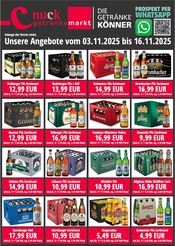 Bier im Nuck Getränke Prospekt in Radebeul Aktueller Nuck Getränke Prospekt mit Bier, "DIE GETRÄNKEKÖNNER", Seite 1