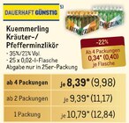 Kräuter-/ Pfefferminzlikör von Kuemmerling im aktuellen Metro Prospekt für 9,98 €