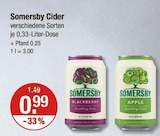 Cider im V-Markt Prospekt Cider von Somersby im aktuellen V-Markt Prospekt für 0,99 €