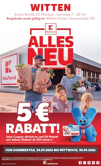 Kaufland Witten Prospekt der aktuellen Woche, gültig von 24.09.2026 bis 30.09.2026 Aktueller Kaufland Witten Prospekt "Hier bin ich richtig" mit 78 Seiten