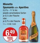 Spumante oder Aperitivo im Angebot bei V-Markt in Regensburg Spumante oder Aperitivo Angebote von Mionetto bei V-Markt Regensburg für 6,49 €