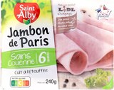Jambon de Paris découenné dégraissé - Saint Alby à 1,30 € dans le catalogue Lidl