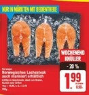 Norwegisches Lachssteak auch mariniert erhältlich Angebote von Norwegen bei E center Falkensee für 1,99 €