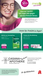 Aktueller mea - meine apotheke Apotheken Prospekt in Werneuchen und Umgebung, "Unsere August-Angebote" mit 4 Seiten, 01.08.2025 - 31.08.2025
