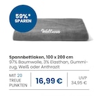 Spannbettlaken im EDEKA Prospekt Spannbettlaken von im aktuellen EDEKA Prospekt für 16,99 €