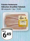 Hähnchen-Brustfilet-Teilstück von Fräulein Heidemarie für 6,49 € bei GLOBUS im Angebot Hähnchen-Brustfilet-Teilstück von Fräulein Heidemarie im aktuellen GLOBUS Prospekt