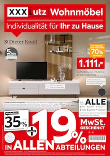 XXXLutz Möbelhäuser Prospekt Individualität für Ihr zu Hause mit 16 Seiten