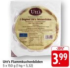 Flammkuchenböden im Angebot bei E center in Kaiserslautern Flammkuchenböden Angebote von Utt's bei E center Kaiserslautern für 3,99 €