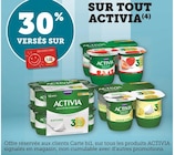 Promo 30% versés sur ma carte bi1 sur tout activia à  dans le catalogue Bi1 à Auxerre