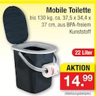 Mobile Toilette Angebote bei Zimmermann Wunstorf für 14,99 €