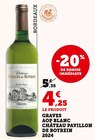 Promo Graves AOP blanc 2024 à 4,25 € dans le catalogue Super U à Saint-Langis-lès-Mortagne