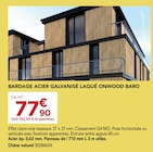 Gedimat Lanester - Promo Bardage acier galvanisé laqué onwood baro Promo Bardage acier galvanisé laqué onwood baro à 77,90 € dans le catalogue Gedimat à Lanester