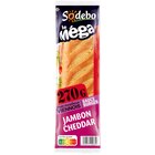 Sandwich Le Méga Baguette Jambon Cheddar Sodebo à 2,09 € dans le catalogue Auchan Hypermarché