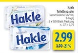 Toilettenpapier im Angebot bei diska in Chemnitz Toilettenpapier Angebote von Hakle bei diska Chemnitz für 2,99 €