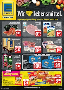 Aktueller E center Prospekt "Wir lieben Lebensmittel!" Seite 1 von 56 Seiten für Ansbach