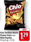 Tortillas Nacho Cheese Style Angebote von Chio bei E center Weinheim für 1,29 €