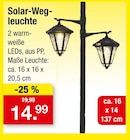 Solar-Wegleuchte Angebote bei Zimmermann Rüsselsheim für 14,99 €