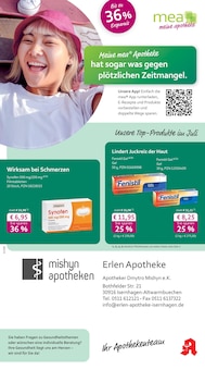 Aktueller mea - meine apotheke Prospekt (Isernhagen, 4 Seiten zum blättern mea - meine apotheke Prospekt Unsere Juli-Angebote mit 4 Seiten