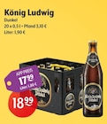 Dunkel im Angebot bei Getränke Hoffmann in Bayreuth Dunkel Angebote von König Ludwig bei Getränke Hoffmann Bayreuth für 17,99 €