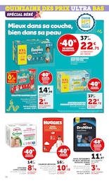 Prix et réduction Pampers dans le prospectus U Express en cours Offre Pampers dans le catalogue U Express du moment à la page 10