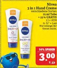 3 in 1 Hand Creme Angebote von Nivea bei Marktkauf Schweinfurt für 3,00 €