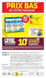 Promos Lait Demi-Écrémé dans le catalogue "PRIX BAS DE VOTRE MAGASIN" de Hyper U Lait Demi-Écrémé en promo dans le catalogue Hyper U à la page 36