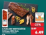 Aktuelles WERTSCHÄTZE Grillrippe BBQ Style Angebot bei Kaufland in Leipzig ab 6,49 €