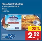 Bratheringe von Rügenfisch im aktuellen Netto Marken-Discount Prospekt für 2,22 €