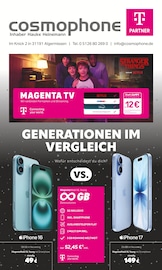 Aktueller cosmophone Prospekt mit Smartphone, "GENERATIONEN IM VERGLEICH", Seite 1