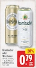 Krombacher oder Warsteiner im Angebot bei nah und gut in Minden Krombacher oder Warsteiner Angebote bei nah und gut Minden für 0,79 €