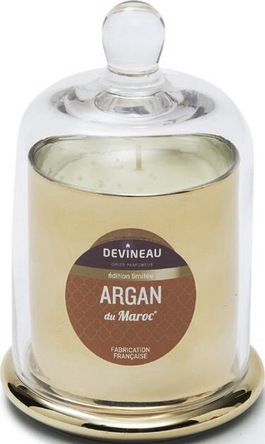 Bougies parfumées sous cloche