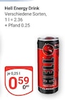 Energy Drink im Angebot bei GLOBUS in Neubrandenburg Energy Drink Angebote von Hell bei GLOBUS Neubrandenburg für 0,59 €